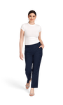 Women's Navy Stretch Suit Separates Pants